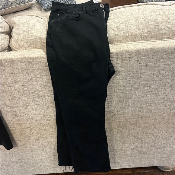 Zara cropped mid-rise ZW bootcut jeans - Picture 3 of 3